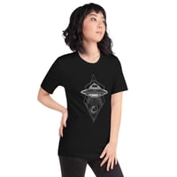 Image 9 of Geometric UFO Alien Unisex t-shirt