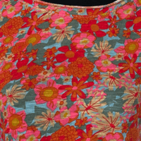 Image 7 of Natural Life 70s Retro Style Floral Cotton Tee Shirt - Size M 