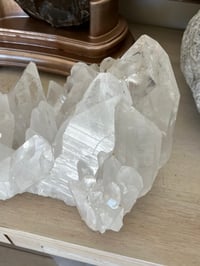 Image 10 of Large Clear Quartz Points Cluster Statement Piece #2132