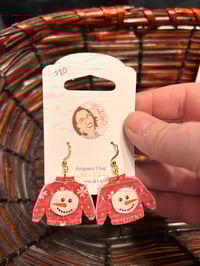 Image 1 of Not So Ugly Christmas Sweater: Red Snowflake