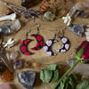 Crescent Moon Clay Earrings