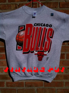 Image of BULLS Grey crewneck LARGE