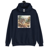 Image 5 of Bobcat Forest Landscape Unisex Hoodie