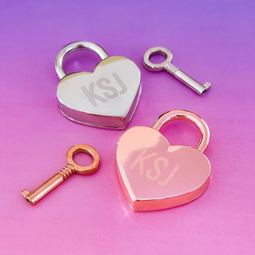 KSJ Heart Padlock & Key | HAPPIPOP