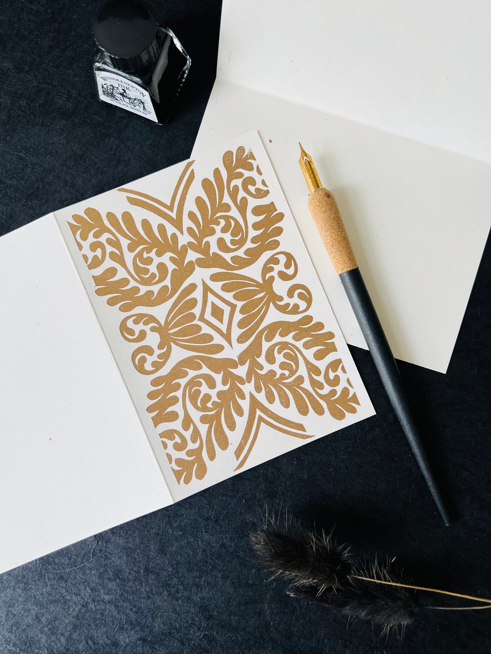 Greeting Card folded, eggshell 2