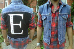 Image of Denim Jacket With "E" Patch (SOLD)