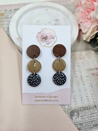 Wood Stud Earrings