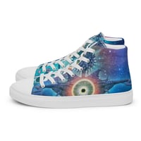 Image 2 of Decimation Angel Men’s high top canvas shoes by Mark Cooper Art