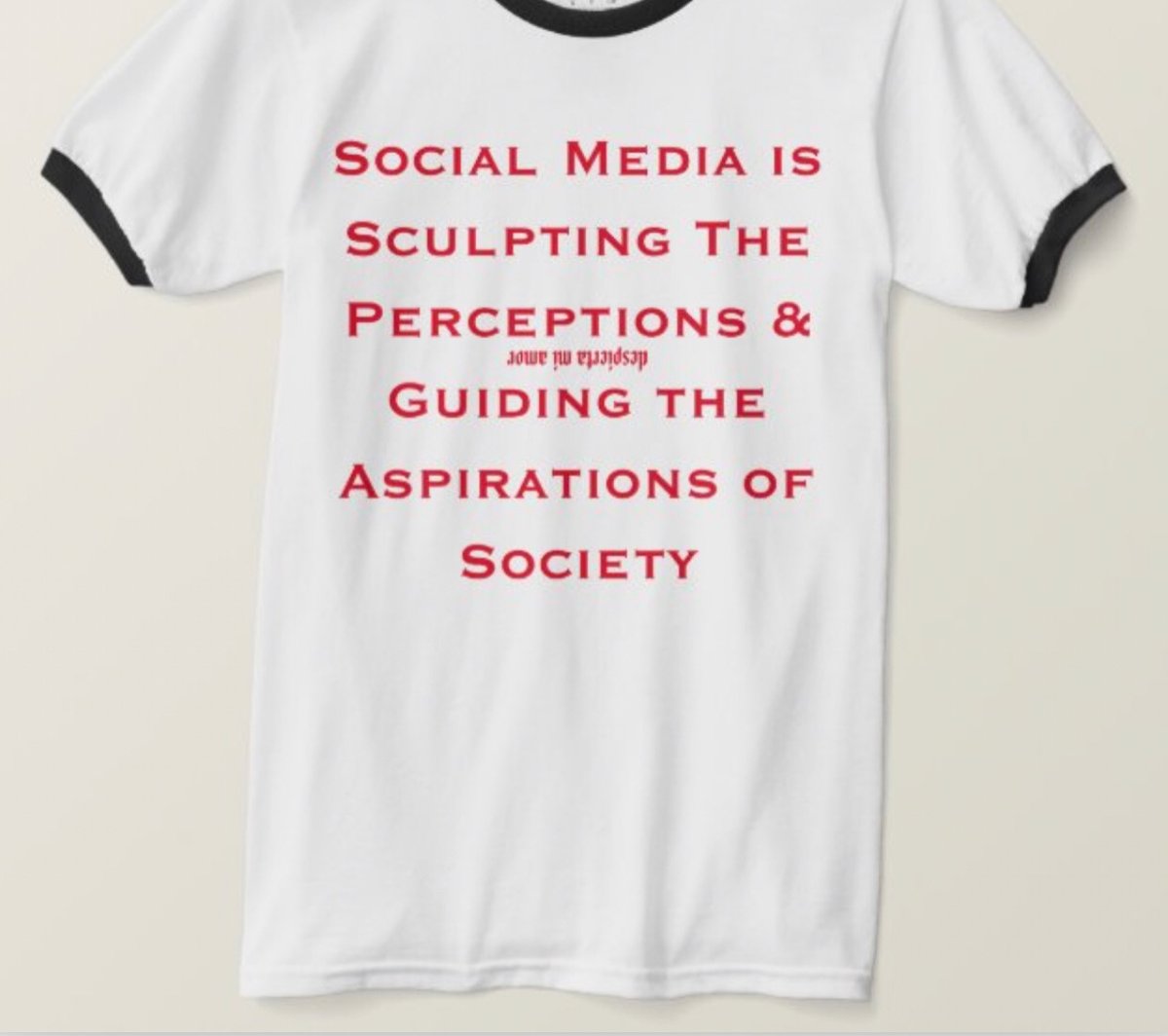 Image of Nwn- Social Engineering Cotton Ringer Tshirt (White&Black&ReadAllOver)