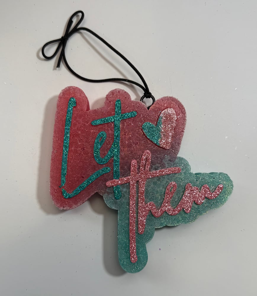 Image of Let Them Pink/Blue Car Freshie