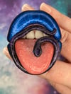 PHONE GRIP - Cobalt Lips With Snake