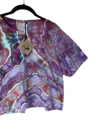 Image 4 of L Crop Tee in Prism Geode Ice Dye