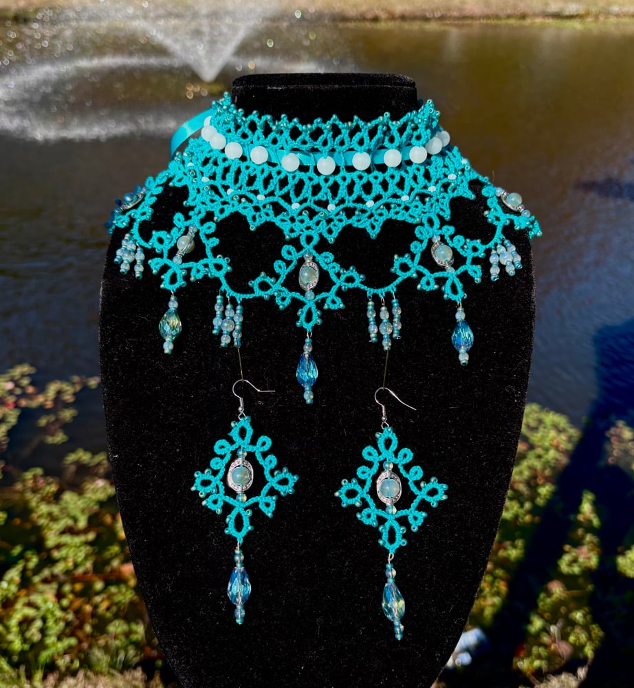 Image of Siren Necklance and Earring set