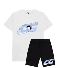 OG LIZZY ICE BLUE- SHORT & TEE SET