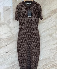 Image 1 of KASIA BROWN DRESS