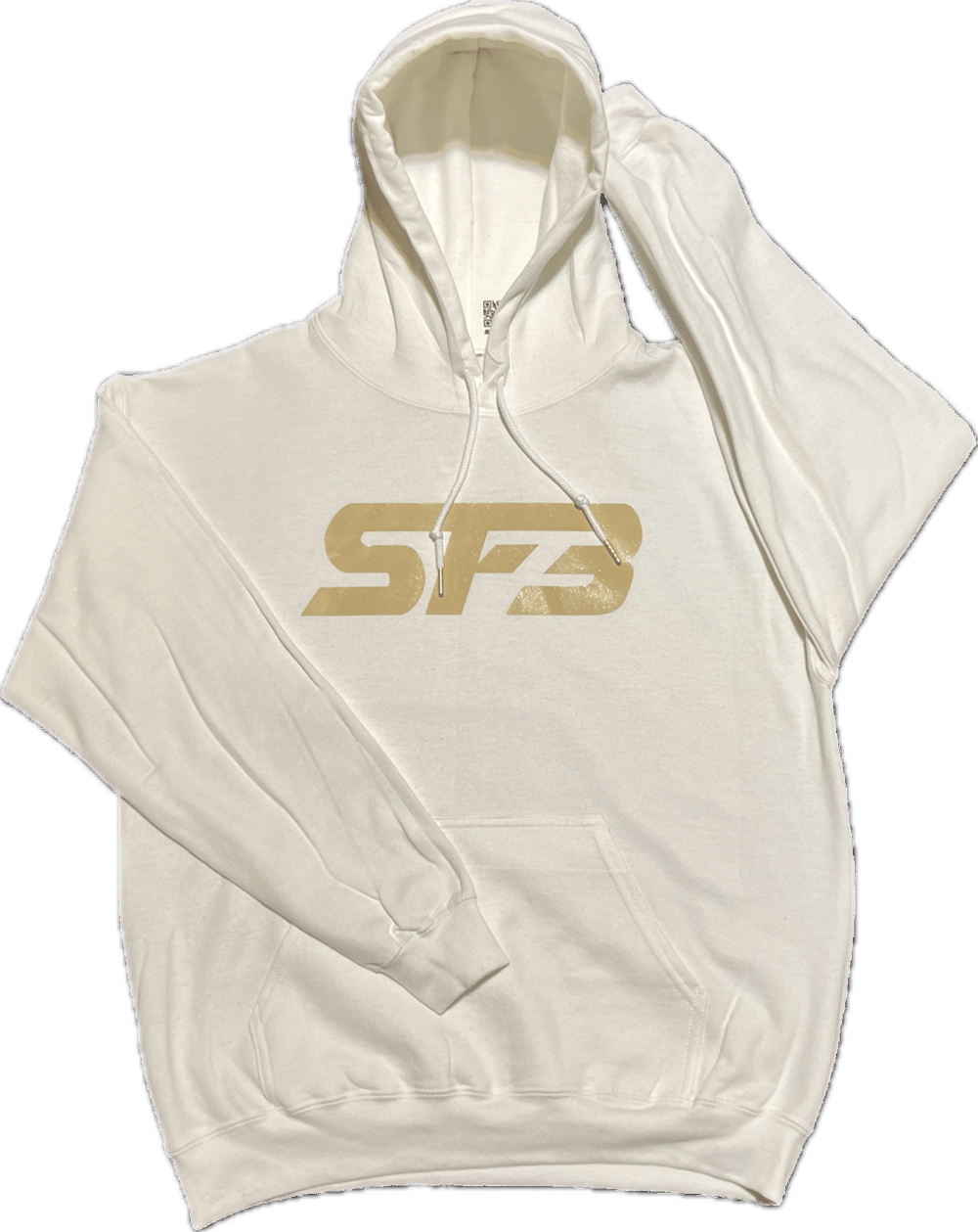 Sparkling Gold On White JIK Hoodie/Crewneck