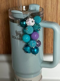 Image 2 of Star Shine Blueberry Milk Tumbler Straw Bauble
