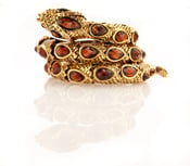 Image of Hypnotize! Cleopatra's Viper Swarovski Jewel encrusted  Coil bracelet