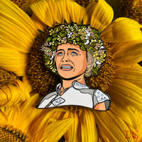 Image 2 of May Queen enamel pin