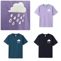 Image 1 of 3D puff rain cloud t-shirt