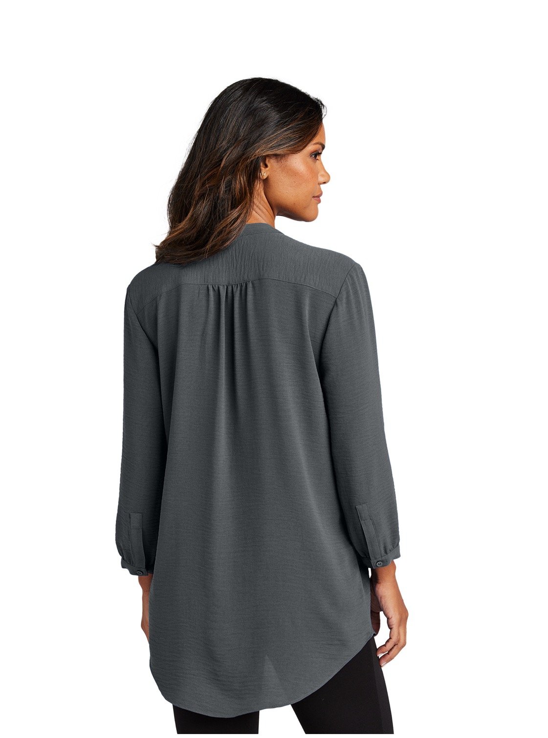 Image of STAFF ONLY Ladies Port Authority 3/4 Sleeve Textured Crepe Tunic