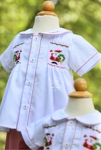 Image 7 of ELH x Manolitas Boy's Hand Smocked Santa Collection 