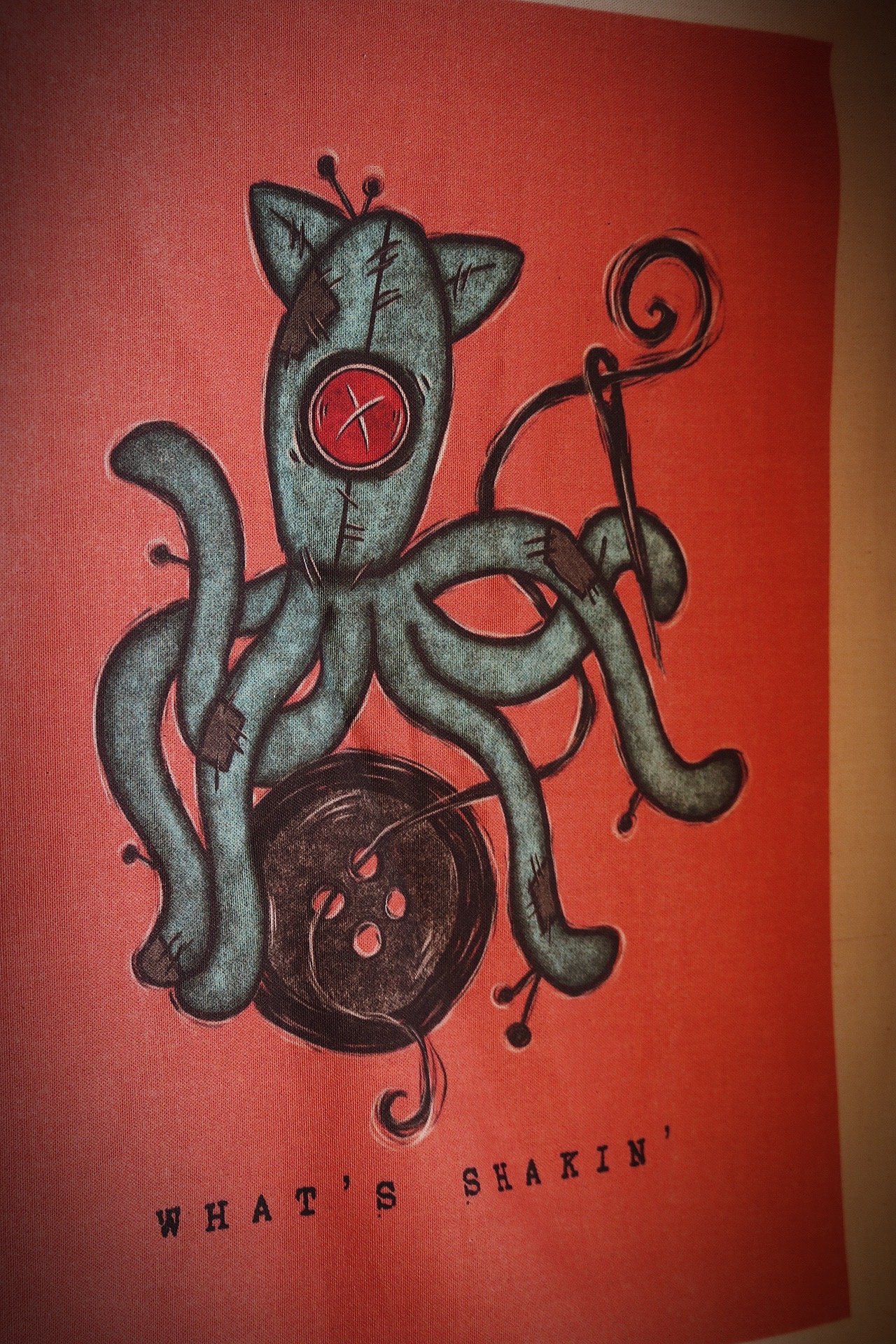 Image of Squid Tea Towel/Wall Hanging