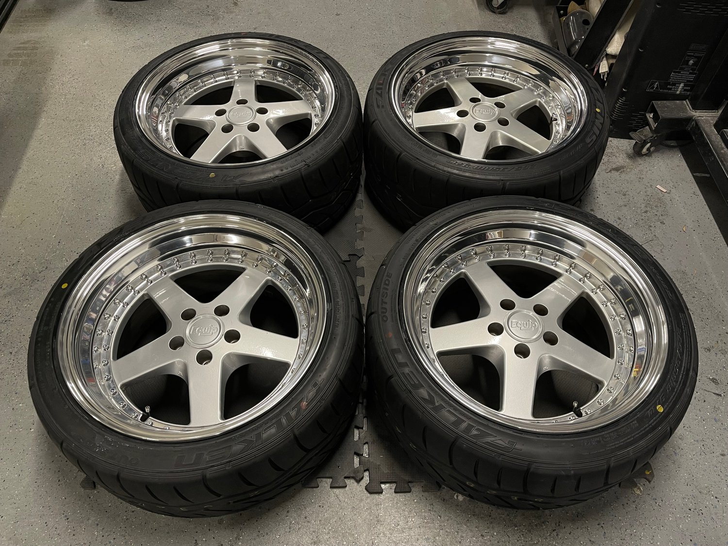 Image of Work Equip 05 3 pc. Steplip Wheels 5x114.3 18x10.5 +17 18x10.5 +7 NEW 265/35/18