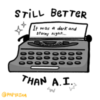 Image 3 of STILL BETTER THAN AI HOLO STICKER