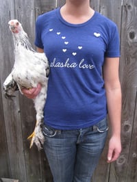 Alaska Love Tee- Indigo
