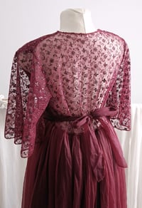 Image 4 of Burgundy dress for maternity photoshoot | Jenny | size S-M-L