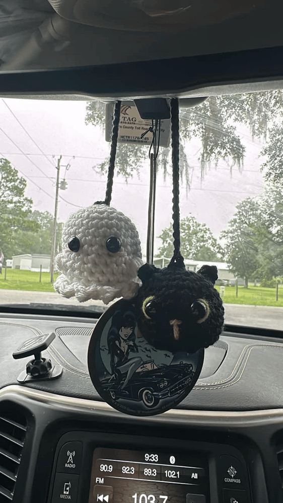 Image of Ghost and Cat Car Hanging
