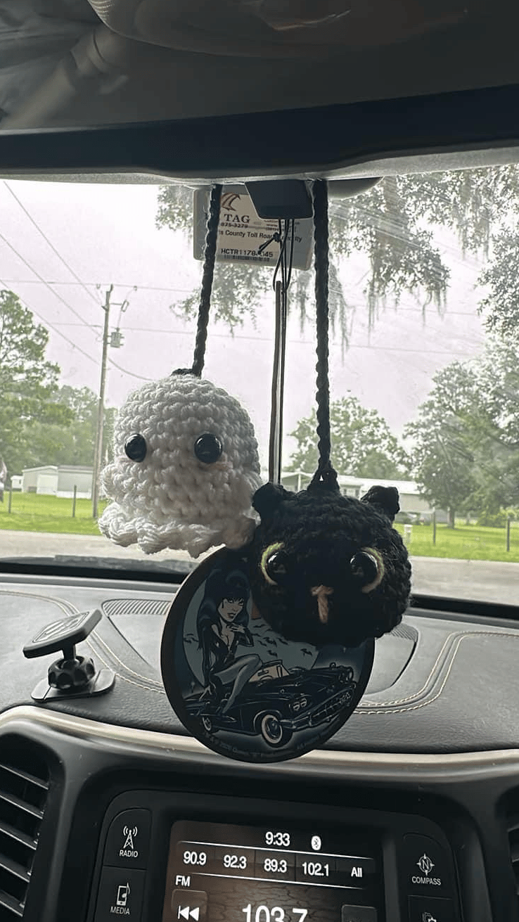 Image of Ghost and Cat Car Hanging