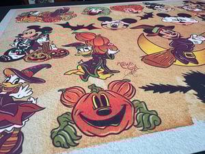 Image of Disney Inspired Traditional Tattoo Flash Sheet: D16 11x14