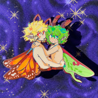 Image 4 of Moonsetsoda Fae BakuDeku Enamel Pin