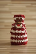 Image of Christmas Sack hat with reindeer applique