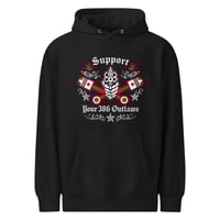 support stars hoodie black