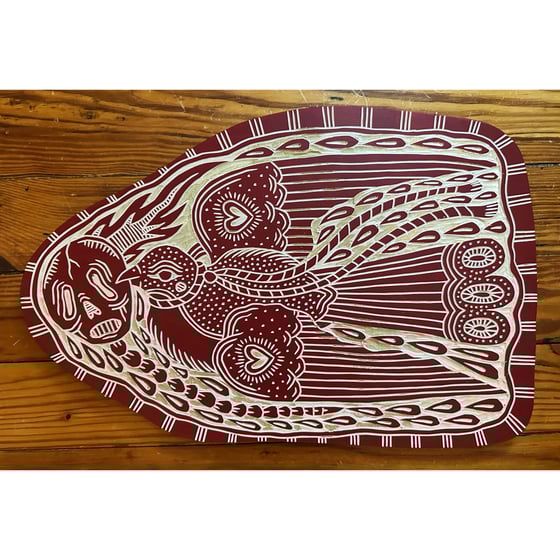 Image of Deep Red Love and Death Bird