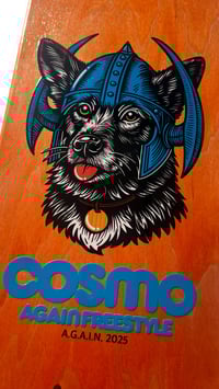 Image 3 of Again "Nordic Cosmo" Freestyle Skateboard (blue)