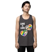 Image 5 of Rainbow Love is Love : Men’s premium tank top