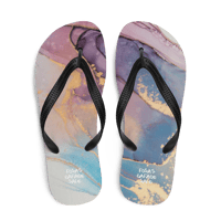 Image 4 of Marble Flip-Flops - pink