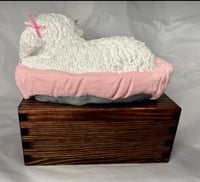 Image 3 of Custom Engraved White Maltipoo Maltese Pet Urn To Your Dog's Photo