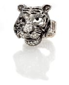 Image of Tiger, tiger burning bright - Swarovski crystal ring