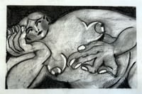 Image 1 of Woman Charcoal Drawing 3