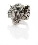 Image of Elephant ring with Swarovski Crystals headpiece 