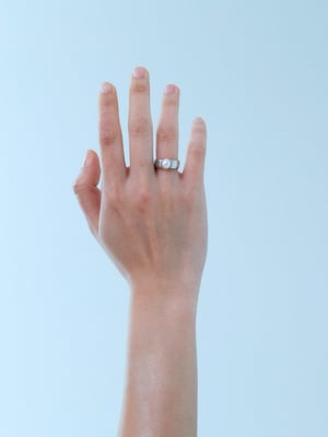 Image of LOWOOL -  Dew Pearl Silver Ring