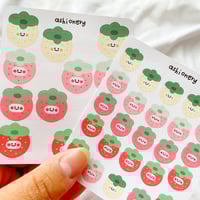 Image 2 of Blob strawberry stickers