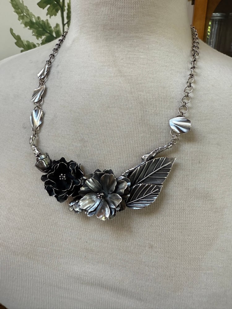 Image of Prunus Kanzan (Sakura) Statement Necklace 