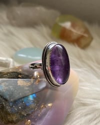 Image 1 of Moon & stars amethyst ring 