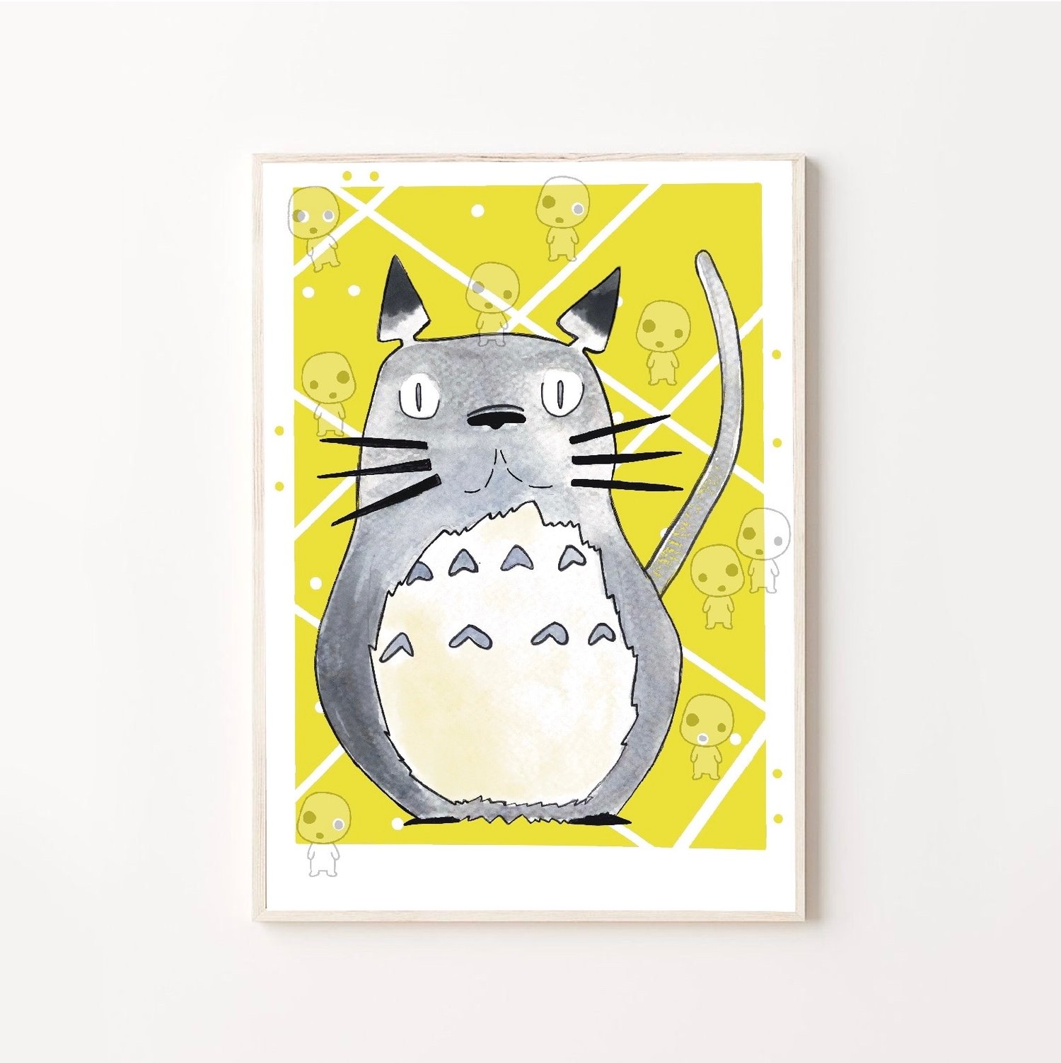 Cat ~ Totoro print A4 / A3